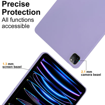 For iPad Air 13 2024 Oil Spray Skin-friendly TPU Tablet Case(Purple) - iPad Air 13 2024 Cases by PMC Jewellery | Online Shopping South Africa | PMC Jewellery | Buy Now Pay Later Mobicred