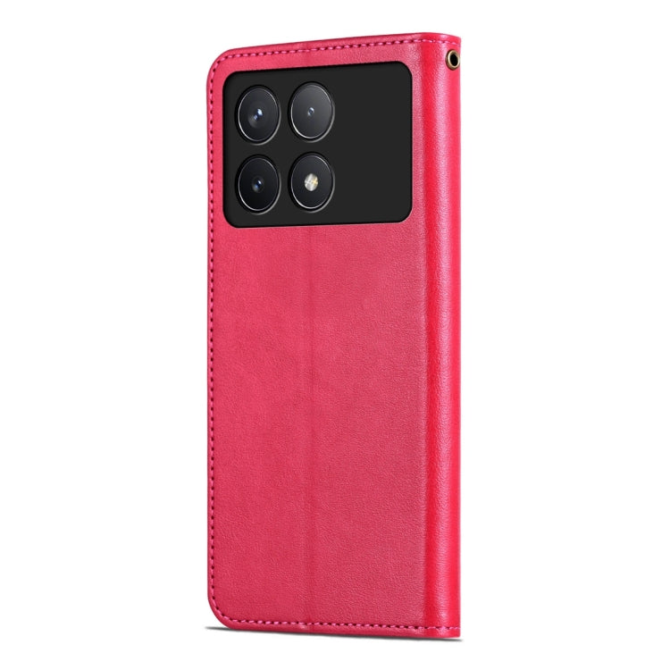 For Xiaomi Redmi K70 / K70 Pro AZNS Sheepskin Texture Flip Leather Phone Case(Red) - K70 Pro Cases by AZNS | Online Shopping South Africa | PMC Jewellery | Buy Now Pay Later Mobicred