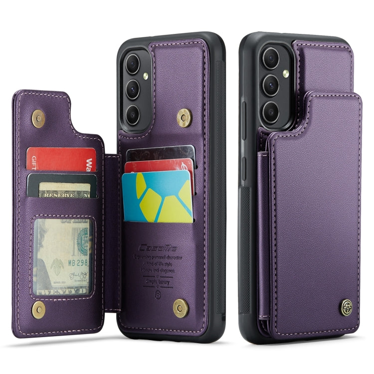 For Samsung Galaxy A54 5G CaseMe C22 Card Slots Holder RFID Anti-theft Phone Case(Purple) - Galaxy Phone Cases by CaseMe | Online Shopping South Africa | PMC Jewellery | Buy Now Pay Later Mobicred