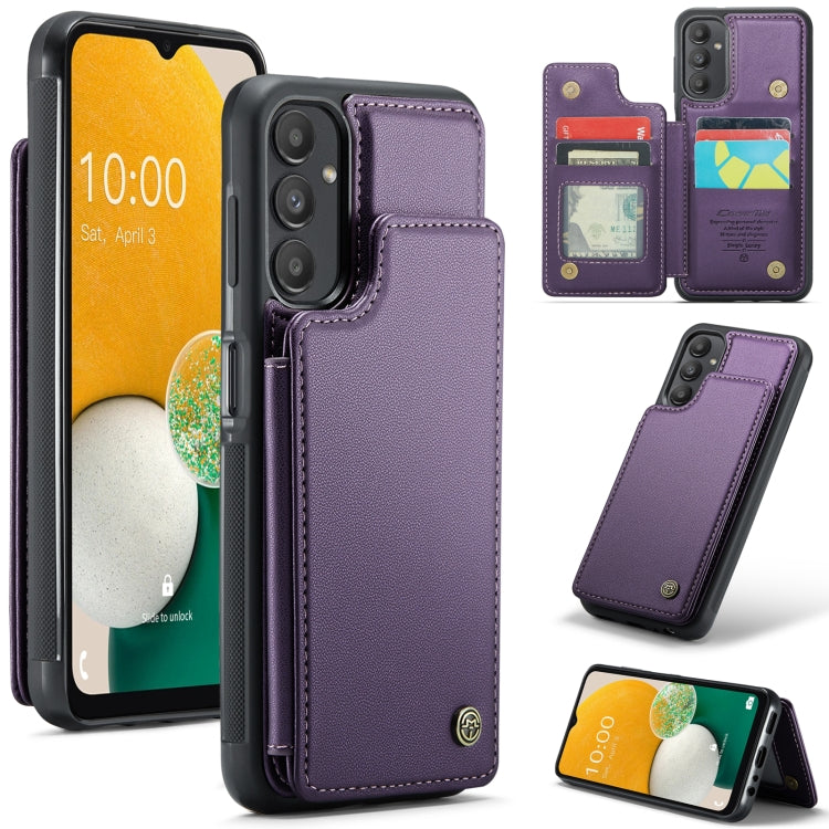 For Samsung Galaxy A13 5G CaseMe C22 Card Slots Holder RFID Anti-theft Phone Case(Purple) - Galaxy Phone Cases by CaseMe | Online Shopping South Africa | PMC Jewellery | Buy Now Pay Later Mobicred