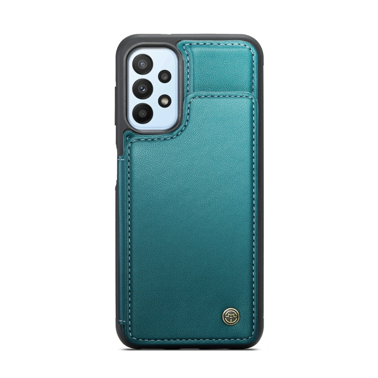 For Samsung Galaxy A23 CaseMe C22 Card Slots Holder RFID Anti-theft Phone Case(Blue Green) - Galaxy Phone Cases by CaseMe | Online Shopping South Africa | PMC Jewellery | Buy Now Pay Later Mobicred