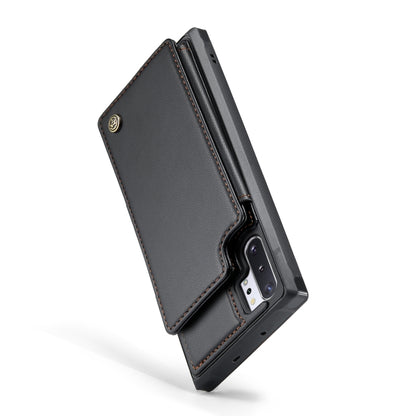 For Samsung Galaxy Note10+ 5G CaseMe C22 Card Slots Holder RFID Anti-theft Phone Case(Black) - Galaxy Phone Cases by CaseMe | Online Shopping South Africa | PMC Jewellery | Buy Now Pay Later Mobicred