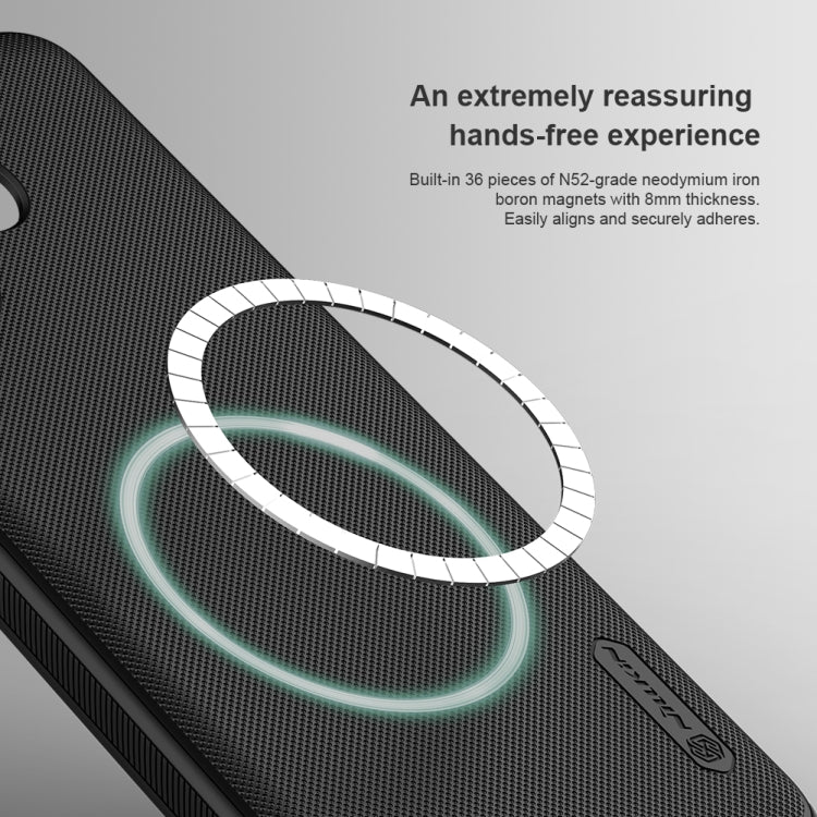 For Xiaomi Redmi Turbo 3 NILLKIN Frosted Shield Pro Magnetic Phone Case(Black) - Xiaomi Cases by NILLKIN | Online Shopping South Africa | PMC Jewellery