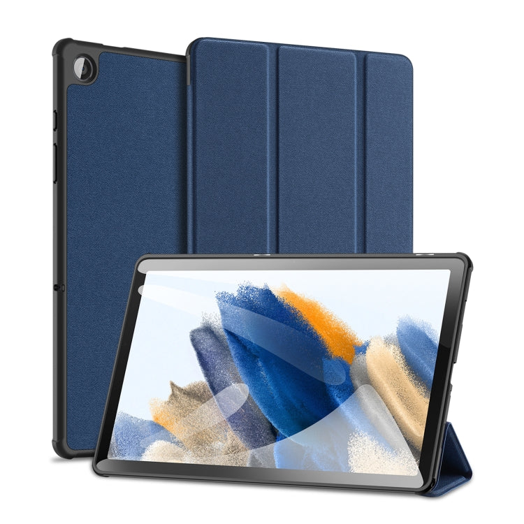 For Samsung Galaxy Tab A9+ DUX DUCIS Domo Series Magnetic Flip Leather Tablet Case(Blue) - Galaxy Tab A9+ by DUX DUCIS | Online Shopping South Africa | PMC Jewellery | Buy Now Pay Later Mobicred