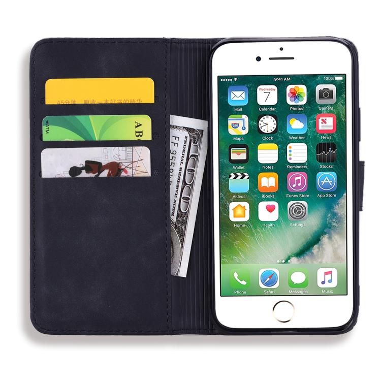 For iPhone 16e Mandala Embossed Dual-Fold Calf Leather Phone Case(Black) - free shipping - PMC TechLife - Order now!