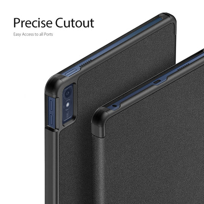 For Lenovo Tab M10 5G  10.6 DUX DUCIS Domo Series Magnetic Flip Leather Tablet Case(Black) - Lenovo by DUX DUCIS | Online Shopping South Africa | PMC Jewellery | Buy Now Pay Later Mobicred