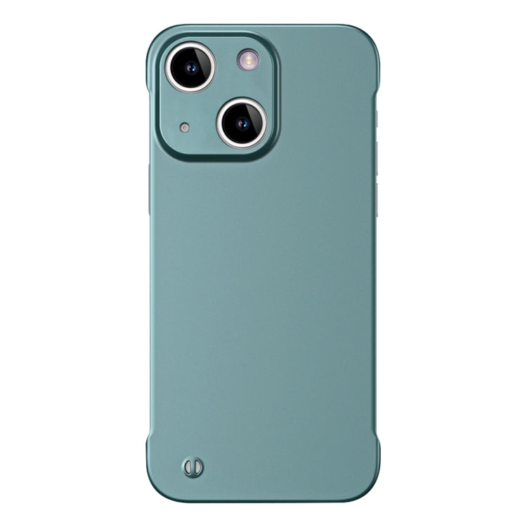 For iPhone 14 Plus Frameless Metallic Paint Hybrid PC Phone Case(Green) - iPhone 14 Plus Cases by PMC Jewellery | Online Shopping South Africa | PMC Jewellery | Buy Now Pay Later Mobicred