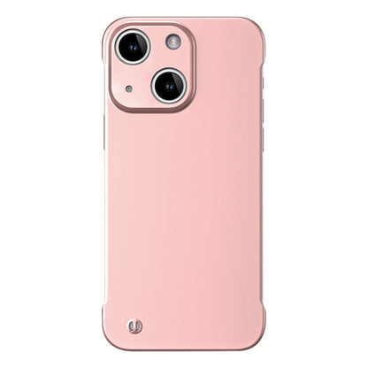 For iPhone 14 Plus Frameless Metallic Paint Hybrid PC Phone Case(Rose Gold) - iPhone 14 Plus Cases by PMC Jewellery | Online Shopping South Africa | PMC Jewellery | Buy Now Pay Later Mobicred