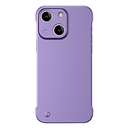 For iPhone 14 Plus Frameless Metallic Paint Hybrid PC Phone Case(Deep Purple) - iPhone 14 Plus Cases by PMC Jewellery | Online Shopping South Africa | PMC Jewellery | Buy Now Pay Later Mobicred