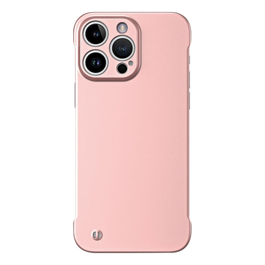 For iPhone 14 Pro Frameless Metallic Paint Hybrid PC Phone Case(Rose Gold) - iPhone 14 Pro Cases by PMC Jewellery | Online Shopping South Africa | PMC Jewellery | Buy Now Pay Later Mobicred