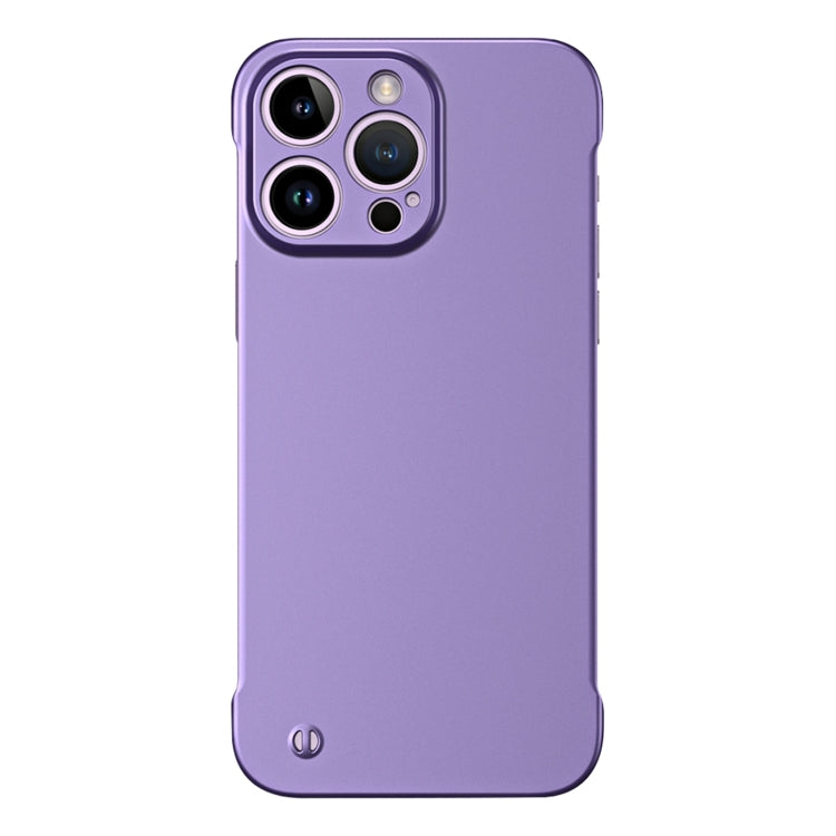 For iPhone 13 Pro Max Frameless Metallic Paint Hybrid PC Phone Case(Deep Purple) - iPhone 13 Pro Max Cases by PMC Jewellery | Online Shopping South Africa | PMC Jewellery | Buy Now Pay Later Mobicred