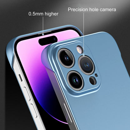 For iPhone 13 Pro Frameless Metallic Paint Hybrid PC Phone Case(Sierra Blue) - iPhone 13 Pro Cases by PMC Jewellery | Online Shopping South Africa | PMC Jewellery | Buy Now Pay Later Mobicred