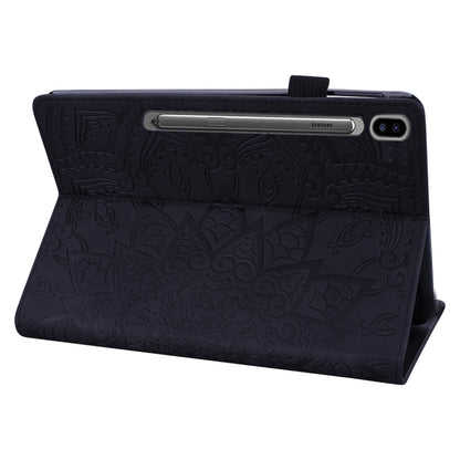 For Samsung Galaxy Tab S9 FE Calf Texture Embossed Leather Tablet Case(Black) - Galaxy Tab S9 FE by PMC Jewellery | Online Shopping South Africa | PMC Jewellery | Buy Now Pay Later Mobicred