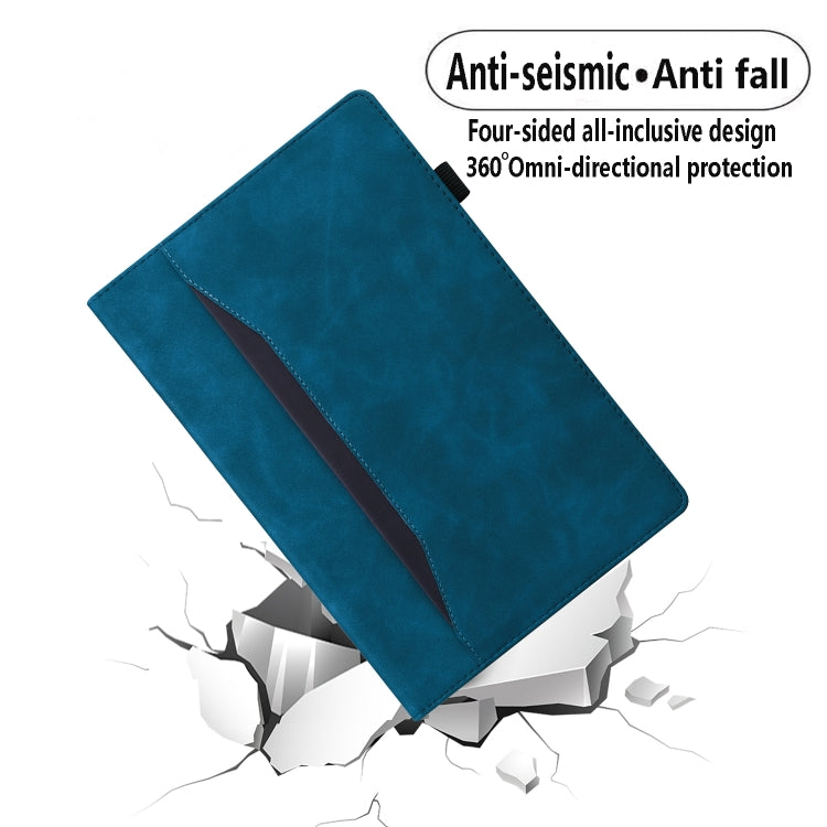 For Lenovo Tab P12 12.7 Splicing Shockproof Leather Tablet Case(Blue) - Lenovo by PMC TechLife | Online Shopping South Africa | PMC TechLife | Buy Now Pay Later Mobicred