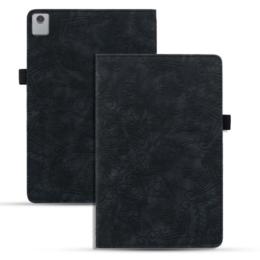 For Lenovo Tab M11 / Xiaoxin Pad 11 2024 Calf Texture Embossed Leather Tablet Case(Black) - Lenovo by PMC Jewellery | Online Shopping South Africa | PMC Jewellery | Buy Now Pay Later Mobicred