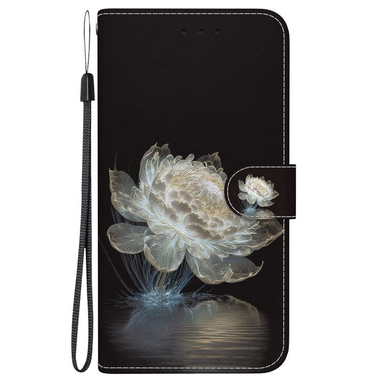 For Honor Magic6 Pro Crystal Texture Colored Drawing Leather Phone Case(Crystal Peony) - Honor Cases by PMC Jewellery | Online Shopping South Africa | PMC Jewellery | Buy Now Pay Later Mobicred