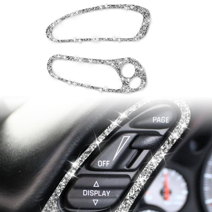 For Chevrolet Corvette C5 1998-2004 2 in 1 Both Sides of Car Speedometer Diamond Decorative Sticker, Left Drive - Car Interior Mouldings by PMC Jewellery | Online Shopping South Africa | PMC Jewellery | Buy Now Pay Later Mobicred