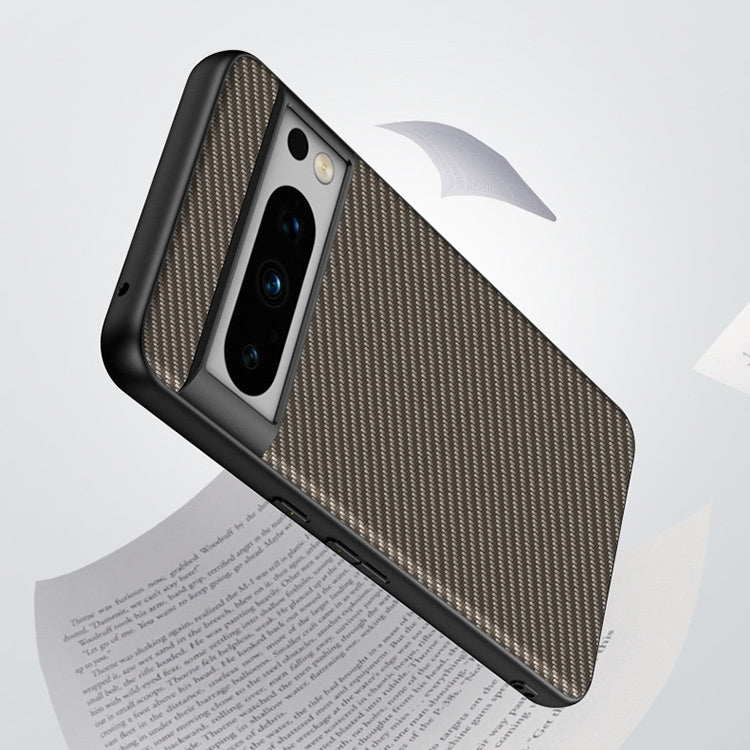 For Google Pixel 9 Ultra-thin Carbon Fiber Texture Printing Phone Case(Black Blue) - Google Cases by PMC TechLife | Online Shopping South Africa | PMC TechLife | Buy Now Pay Later Mobicred