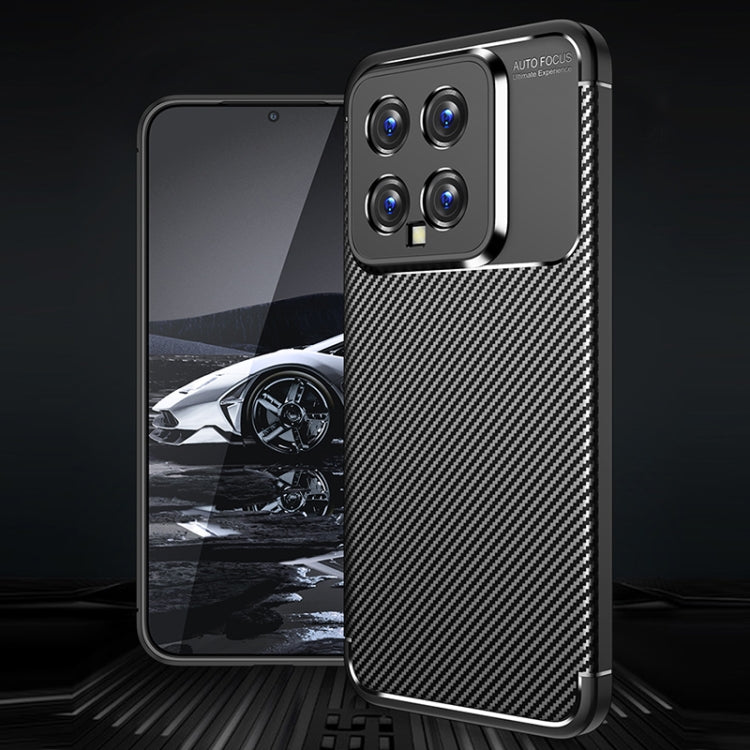 For Xiaomi 14 Carbon Fiber Texture Shockproof TPU Phone Case(Black) - Xiaomi Cases by PMC Jewellery | Online Shopping South Africa | PMC Jewellery