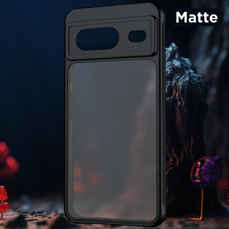 For Google Pixel 9 Ultra-thin Translucent PC+TPU Phone Case(Black) - Google Cases by PMC TechLife | Online Shopping South Africa | PMC TechLife | Buy Now Pay Later Mobicred