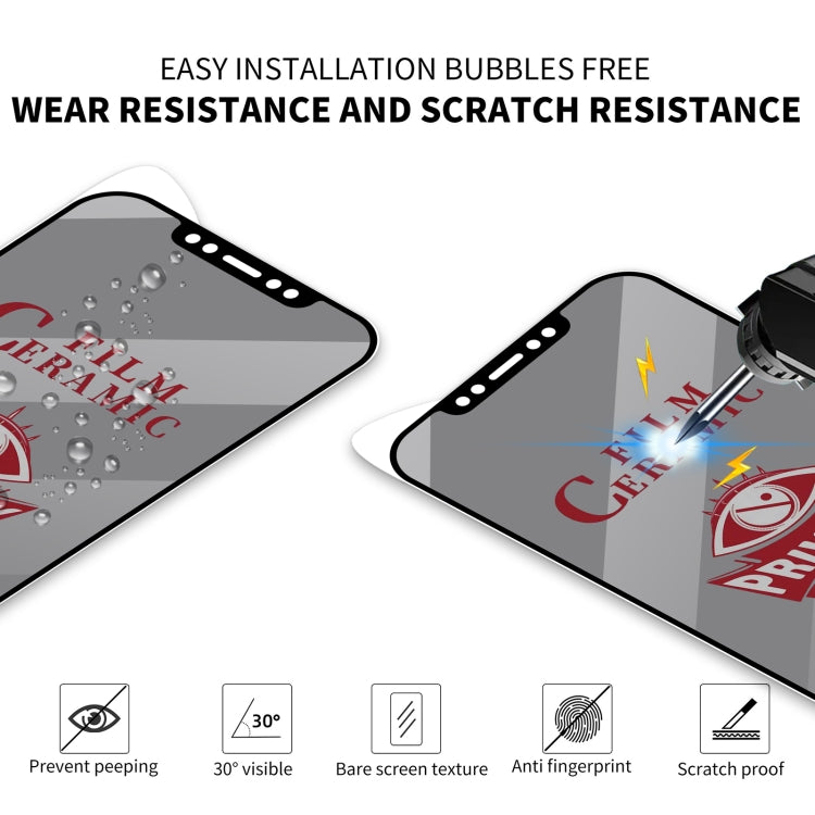 For iPhone 15 Full Coverage HD Privacy Ceramic Film - iPhone 15 Tempered Glass by PMC TechLife | Online Shopping South Africa | PMC TechLife