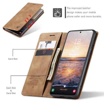 For Samsung Galaxy S24+ 5G CaseMe 013 Multifunctional Horizontal Flip Leather Phone Case(Brown) - Galaxy S24+ 5G Cases by CaseMe | Online Shopping South Africa | PMC Jewellery | Buy Now Pay Later Mobicred