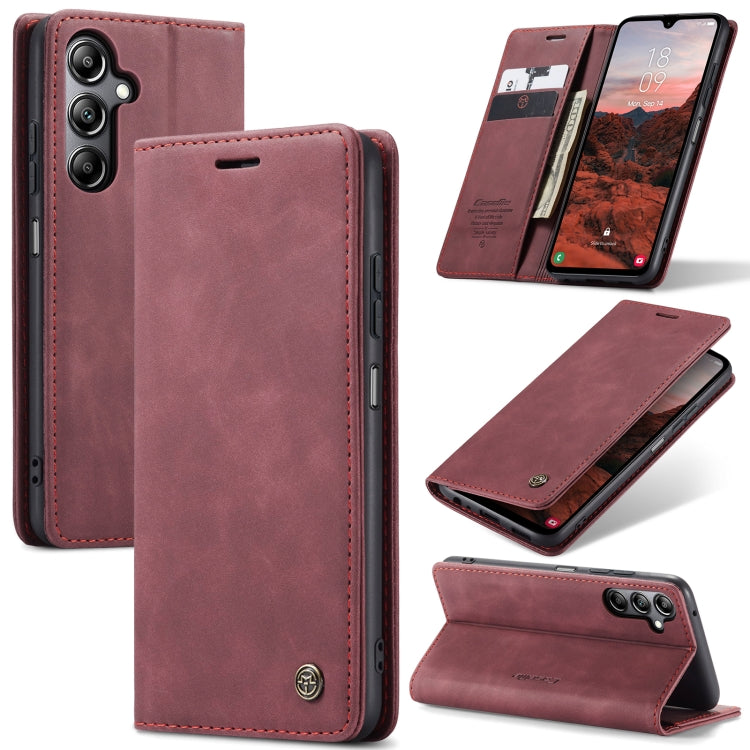 For Samsung Galaxy A05s CaseMe 013 Multifunctional Horizontal Flip Leather Phone Case(Wine Red) - Galaxy Phone Cases by CaseMe | Online Shopping South Africa | PMC Jewellery | Buy Now Pay Later Mobicred