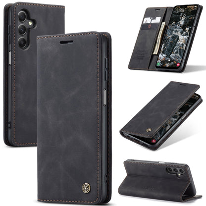 For Samsung Galaxy A25 5G CaseMe 013 Multifunctional Horizontal Flip Leather Phone Case(Black) - Galaxy Phone Cases by CaseMe | Online Shopping South Africa | PMC Jewellery | Buy Now Pay Later Mobicred