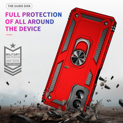 For Motorola Moto G Power 5G 2024 Shockproof TPU + PC Phone Case with Holder(Red) - Motorola Cases by PMC Jewellery | Online Shopping South Africa | PMC Jewellery | Buy Now Pay Later Mobicred