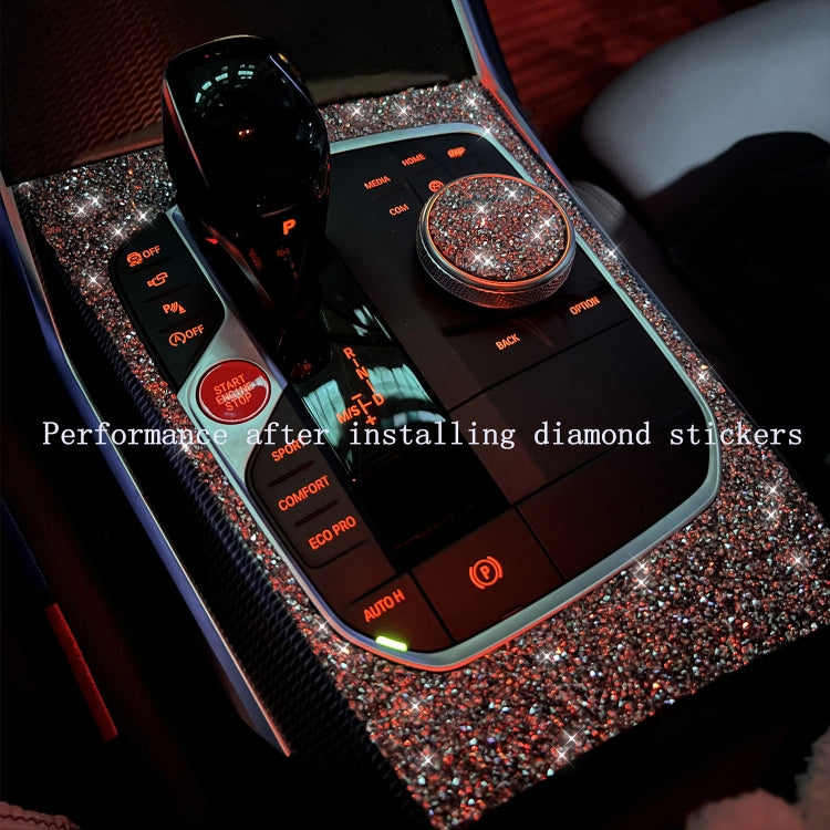 For Ford Mustang 2015-2020 Car Gear Shift Outer Ring Diamond Decoration Sticker, Left and Right Drive - Car Interior Mouldings by PMC TechLife | Online Shopping South Africa | PMC TechLife | Buy Now Pay Later Mobicred