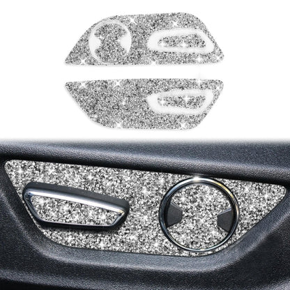 For Ford Mustang 2015-2020 Car Seat Adjustment Button Diamond Decoration Sticker, Left Drive - Car Interior Mouldings by PMC Jewellery | Online Shopping South Africa | PMC Jewellery | Buy Now Pay Later Mobicred