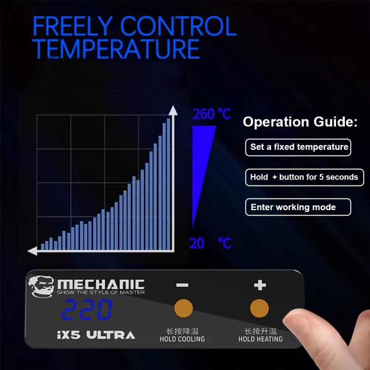 Mechanical IX5 Ultra Universal Preheating Platform for Motherboard Repair, Plug:EU - Separation Equipment by MECHANIC | Online Shopping South Africa | PMC Jewellery | Buy Now Pay Later Mobicred