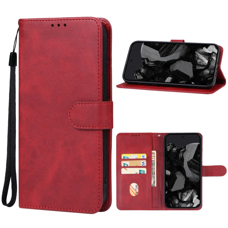 For Google Pixel 9 Pro Leather Phone Case(Red) - Google Cases by PMC Jewellery | Online Shopping South Africa | PMC Jewellery