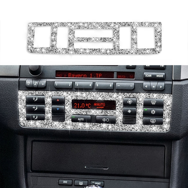 For BMW Series 3 E46 1998-2005 Car Center Control Panel Lower Diamond Decoration Sticker, Left and Right Drive - Car Interior Mouldings by PMC Jewellery | Online Shopping South Africa | PMC Jewellery | Buy Now Pay Later Mobicred