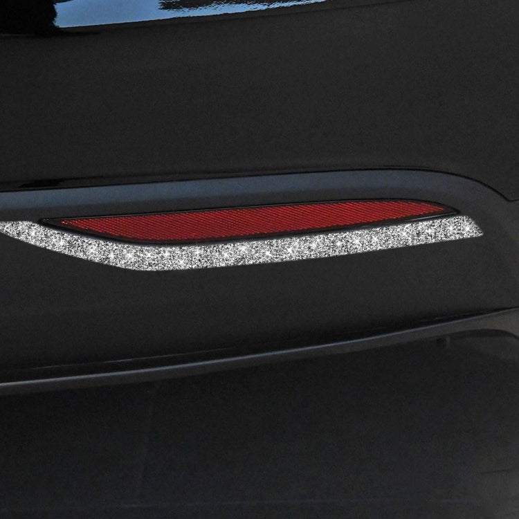 For Tesla Model X Car Rear Fog Lamp Diamond Sticker,Left and Right Drive Universal - Car Interior Mouldings by PMC Jewellery | Online Shopping South Africa | PMC Jewellery | Buy Now Pay Later Mobicred