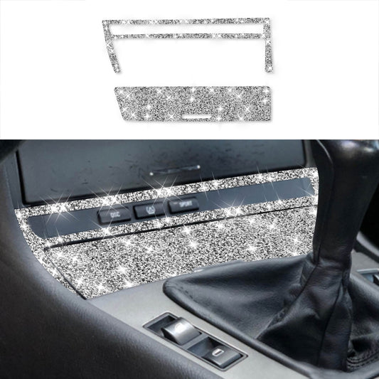 For BMW Series 3 E46 1998-2005 Car Cigarette Lighter Frame Diamond Decoration Sticker, Left Drive - Car Interior Mouldings by PMC Jewellery | Online Shopping South Africa | PMC Jewellery | Buy Now Pay Later Mobicred