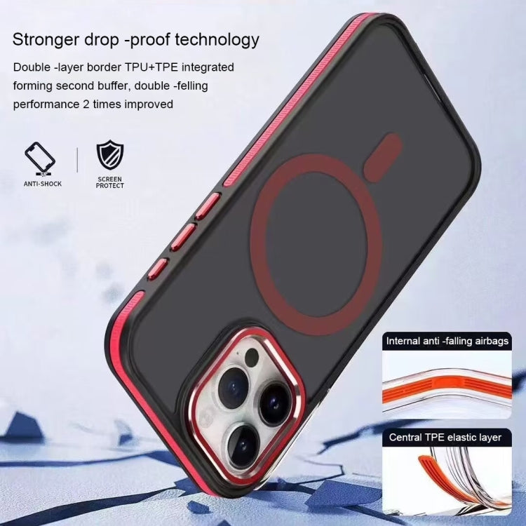 For iPhone 13 Pro Two-color Frosted MagSafe Magnetic Phone Case(Orange) - iPhone 13 Pro Cases by PMC Jewellery | Online Shopping South Africa | PMC Jewellery