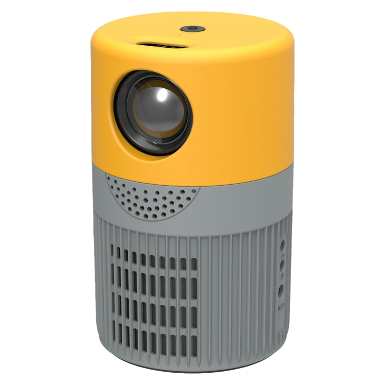 T400 3000 Lumens LED Mini Projector Support Wifi Screen Mirroring, Plug Type:US Plug(Grey Yellow) - Mini Projector by PMC Jewellery | Online Shopping South Africa | PMC Jewellery | Buy Now Pay Later Mobicred