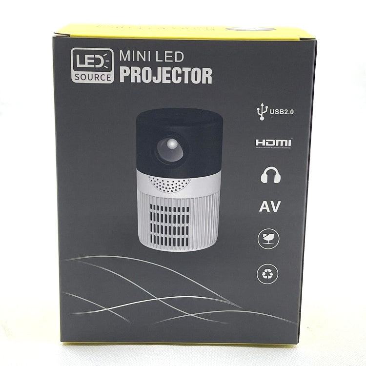 T400 3000 Lumens LED Mini Projector Support Wifi Screen Mirroring, Plug Type:UK Plug(Black White) - Mini Projector by PMC Jewellery | Online Shopping South Africa | PMC Jewellery | Buy Now Pay Later Mobicred