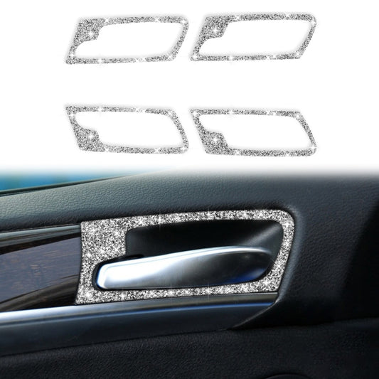 For BMW X5 E70 / X6 E71 2008-2014 Car Door Inner Handle Frame Diamond Decoration Sticker, Left and Right Drive - Car Interior Mouldings by PMC Jewellery | Online Shopping South Africa | PMC Jewellery | Buy Now Pay Later Mobicred