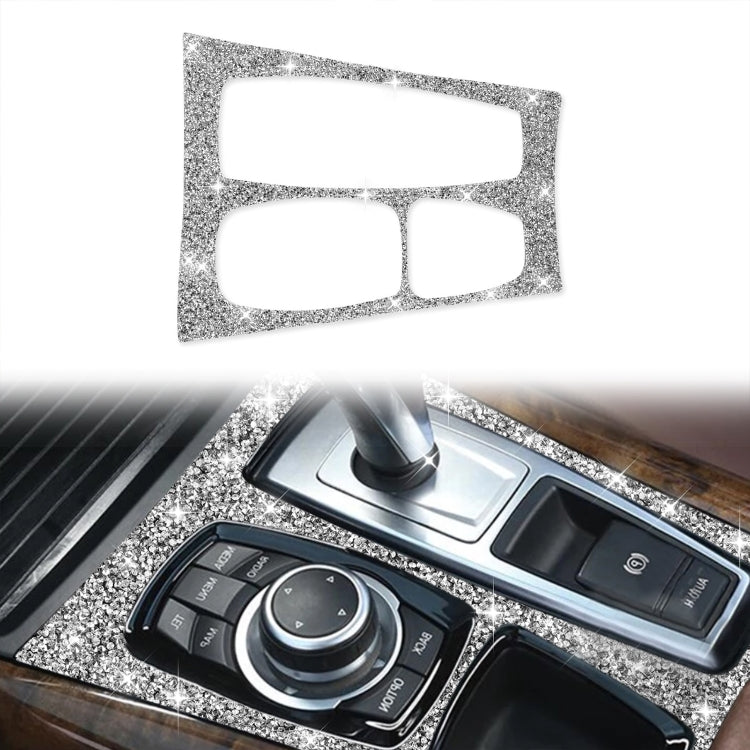 For BMW X5 E70 2008-2013 / X6 E71 2009-2014 Car Gear Panel Diamond Decoration Sticker, High Configuration Right Drive - Car Interior Mouldings by PMC Jewellery | Online Shopping South Africa | PMC Jewellery | Buy Now Pay Later Mobicred