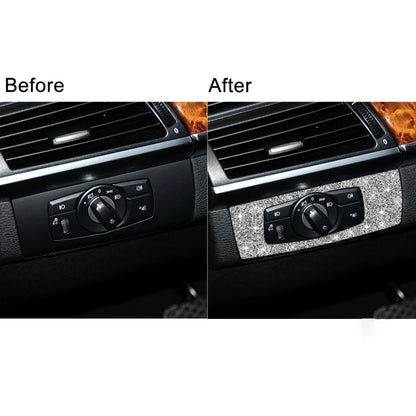 For BMW X5 E70 / X6 E71 2008-2013 Car Headlight Panel Diamond Decoration Sticker, Left Drive - Car Interior Mouldings by PMC Jewellery | Online Shopping South Africa | PMC Jewellery | Buy Now Pay Later Mobicred