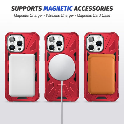 For iPhone 14/13 MagSafe Magnetic Shockproof Phone Case with Ring Holder(Red) - iPhone 14 Cases by PMC Jewellery | Online Shopping South Africa | PMC Jewellery