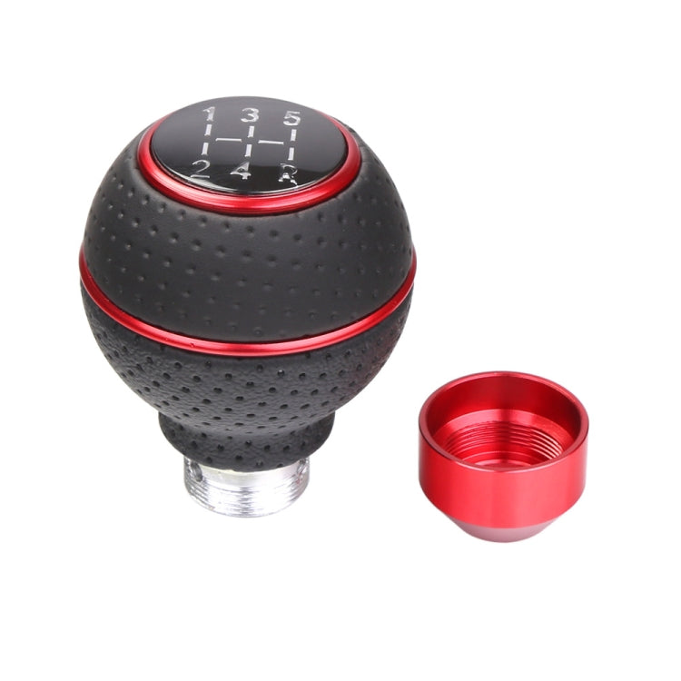 Universal Car Manual Gear Shift Lever 5-speed Shifter Knob(Red) - Shift Knob by PMC Jewellery | Online Shopping South Africa | PMC Jewellery | Buy Now Pay Later Mobicred