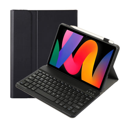 For Xiaomi Redmi Pad SE 11 inch A0N9 Lambskin Texture Ultra-thin Detachable Bluetooth Keyboard Leather Case(Black) - Others Keyboard by PMC Jewellery | Online Shopping South Africa | PMC Jewellery