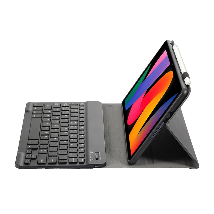 For Xiaomi Redmi Pad SE 11 inch A0N9 Lambskin Texture Ultra-thin Detachable Bluetooth Keyboard Leather Case(Black) - Others Keyboard by PMC Jewellery | Online Shopping South Africa | PMC Jewellery