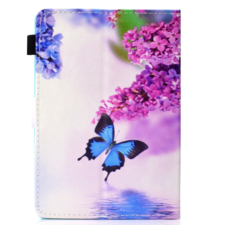 For 10 inch Universal Colored Drawing Stitching Leather Tablet Case(Butterfly) - 10 - 11 inch by PMC TechLife | Online Shopping South Africa | PMC TechLife | Buy Now Pay Later Mobicred