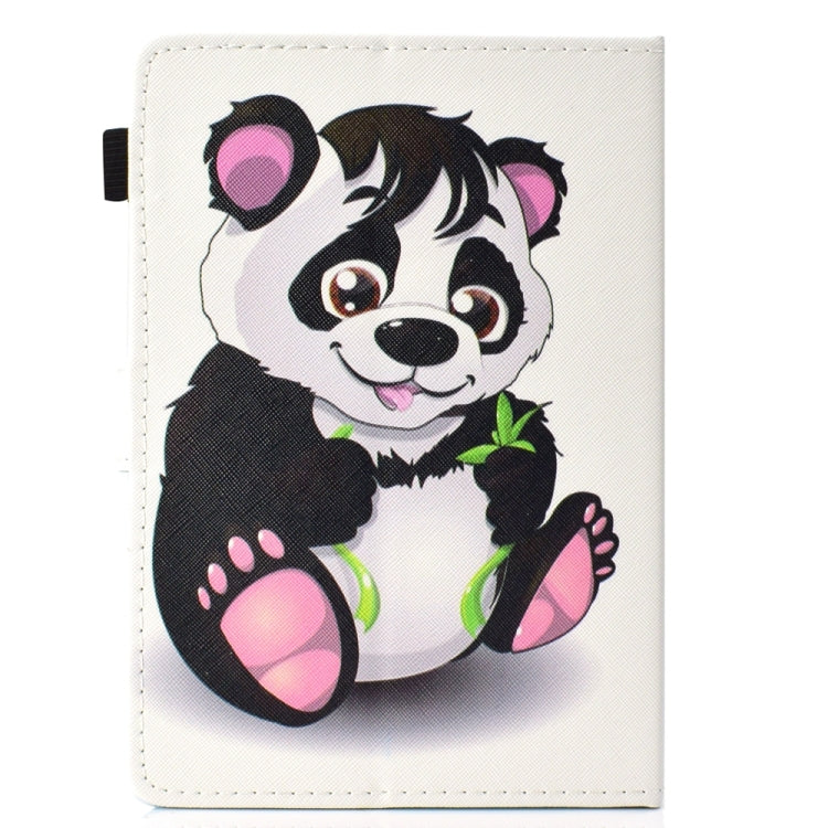 For 10 inch Universal Colored Drawing Stitching Leather Tablet Case(Panda) - 10 - 11 inch by PMC TechLife | Online Shopping South Africa | PMC TechLife | Buy Now Pay Later Mobicred