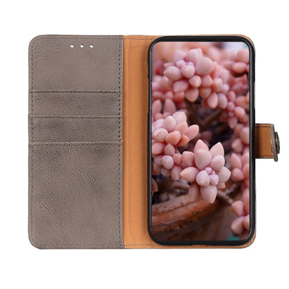 For Google Pixel 9 KHAZNEH Cowhide Texture Horizontal Flip Leather Phone Case(Khaki) - Google Cases by PMC Jewellery | Online Shopping South Africa | PMC Jewellery | Buy Now Pay Later Mobicred