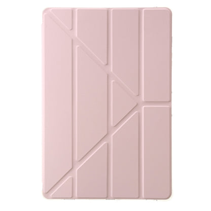 For Samsung Galaxy Tab S9 FE Clear Acrylic Deformation Leather Tablet Case(Pink) - Galaxy Tab S9 FE by PMC Jewellery | Online Shopping South Africa | PMC Jewellery